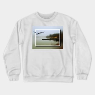 Blue Heron Landscape Crewneck Sweatshirt